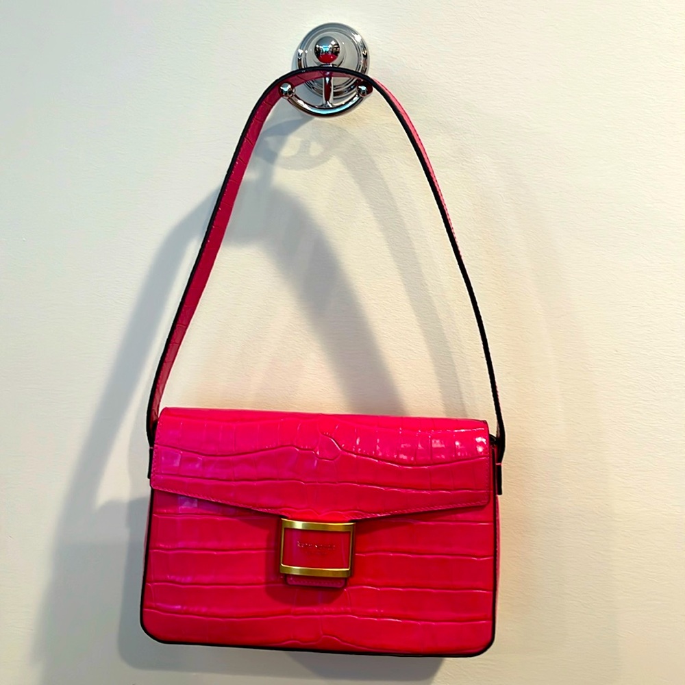 Kate Spade Pink Crocodile Purse